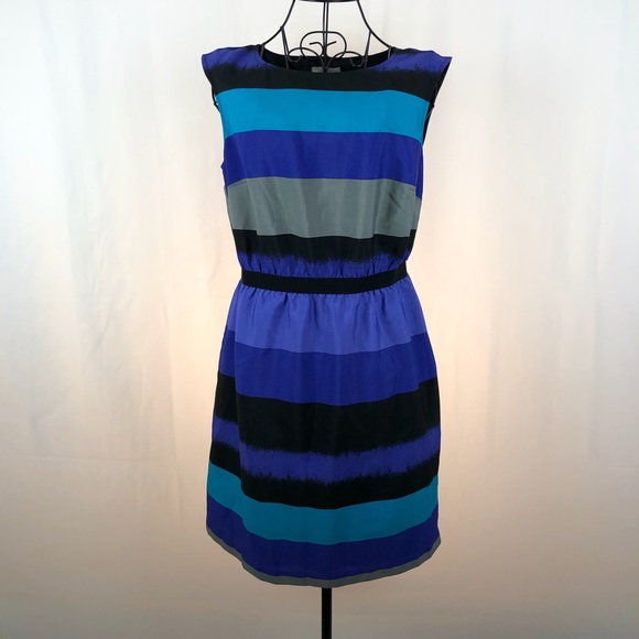 LOFT Dresses & Skirts - Loft multicolor striped dress SP & M